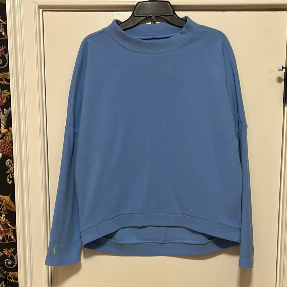 Dudley Stephens Binney Boatneck Terry Fleece in Periwinklele
